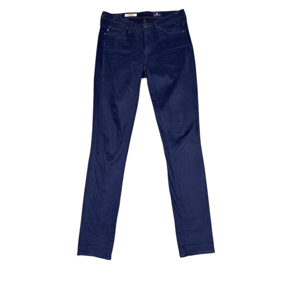 AG Adriano Goldschmied The Prima Jeans 25R Blue Mid Rise Cigarette - Picture 2 of 7